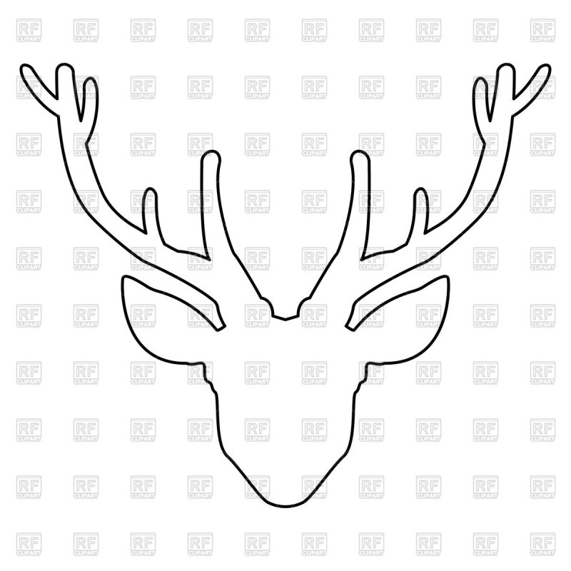 Трафарет "олени"