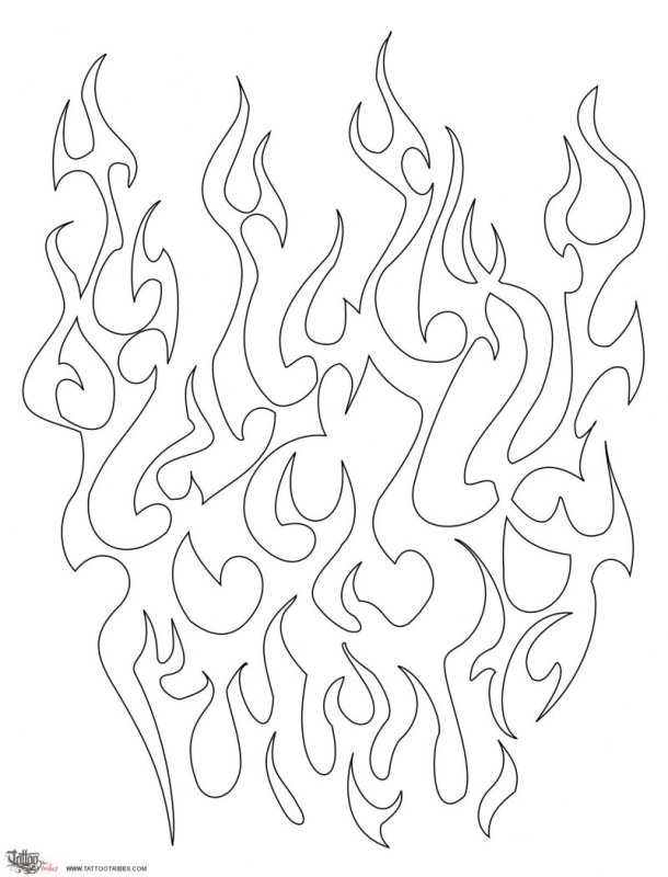 Огонь тату эскизы