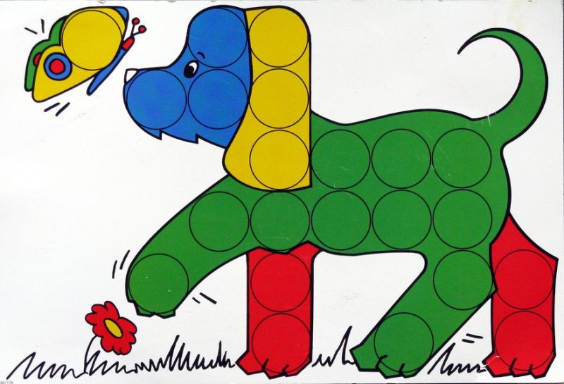 Мозаика из крышек для детей