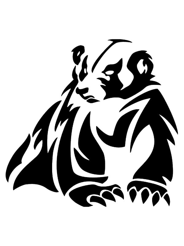 Медоед тату эскиз