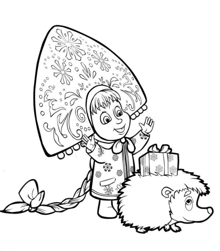 Маша и медведь Маша Снегурочка