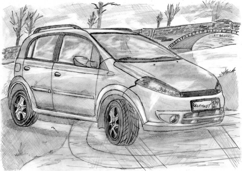 Раскраска черри машина