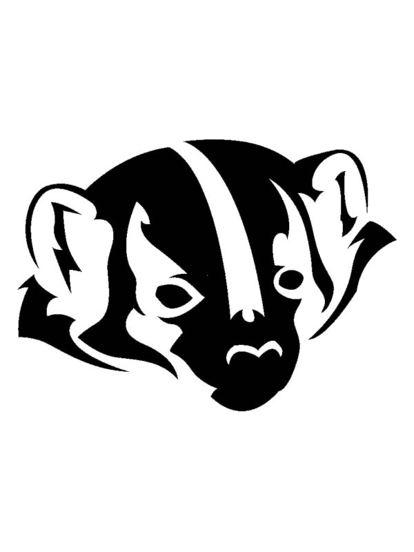 Для 3д ручки трафарет барсука