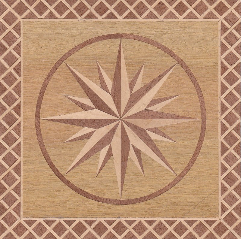 Роза ветров Маркетри шпон