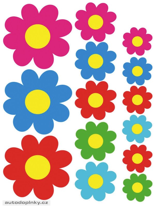 Яркие цветы для вырезания