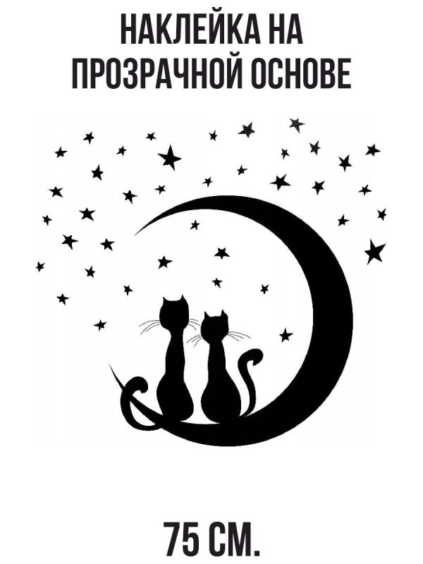 Силуэты кошек на стену