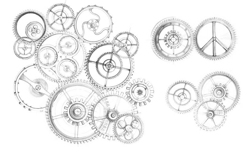 Шестерни стимпанк