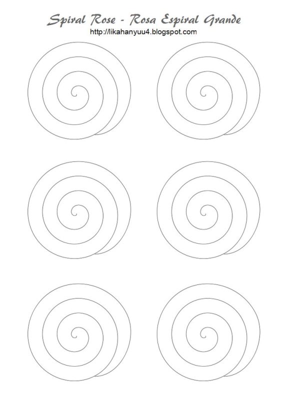 Спираль трафарет