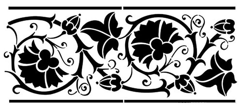 Растительныцорнамент в полосе