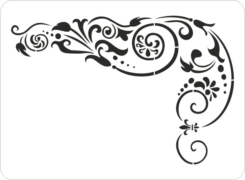 Трафарет угловой