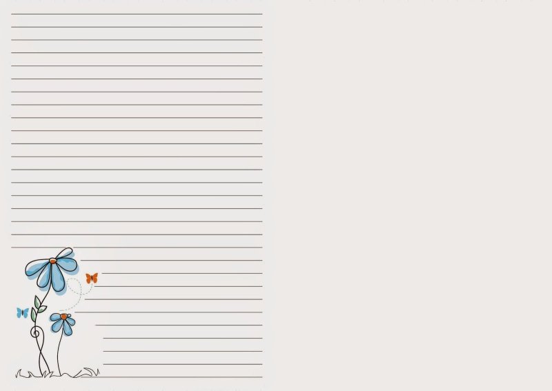 Фон тетрадь в линейку с ручкой