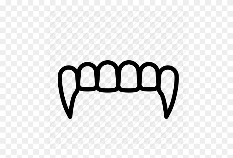 Логотип клыки вампирские зубы