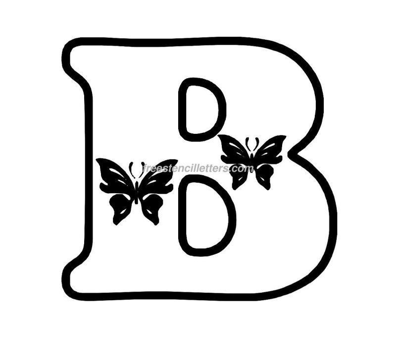 Трафарет букв