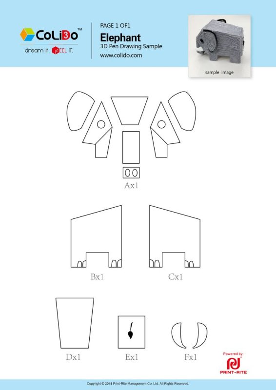 Трафареты для 3d ручки объемные
