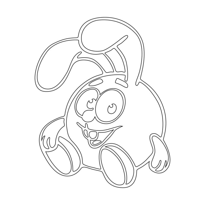 Смешарики трафарет