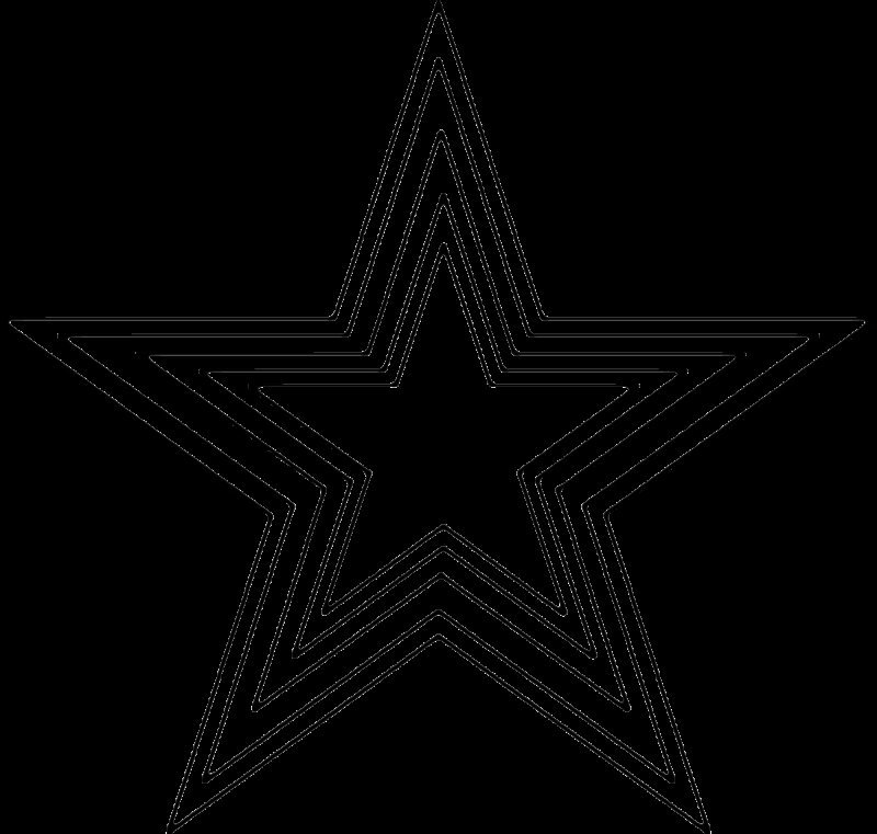 Пятиконечная звезда контур