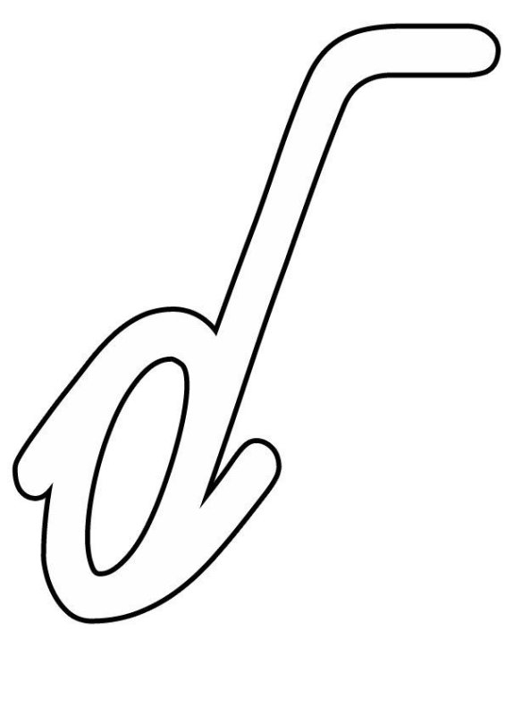 Трафарет прописных букв