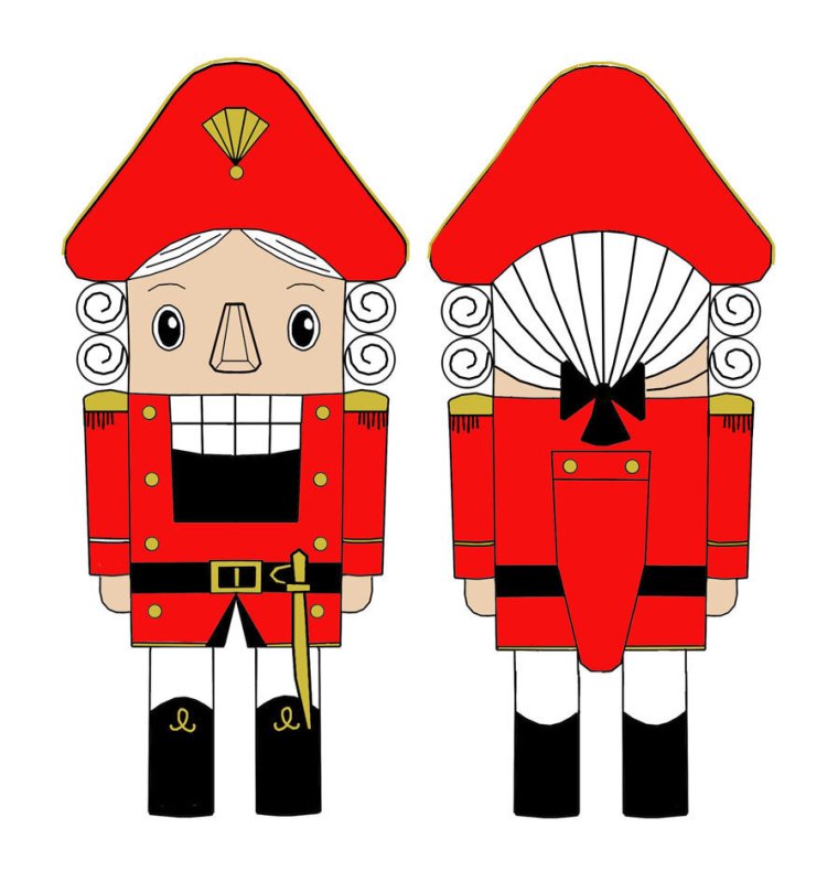 Щелкунчик из бумаги