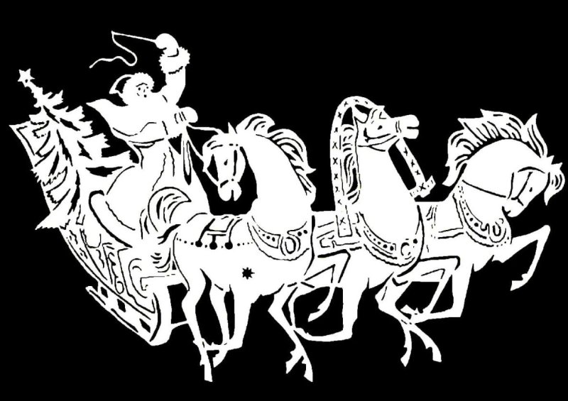 Вытынанки новогодние