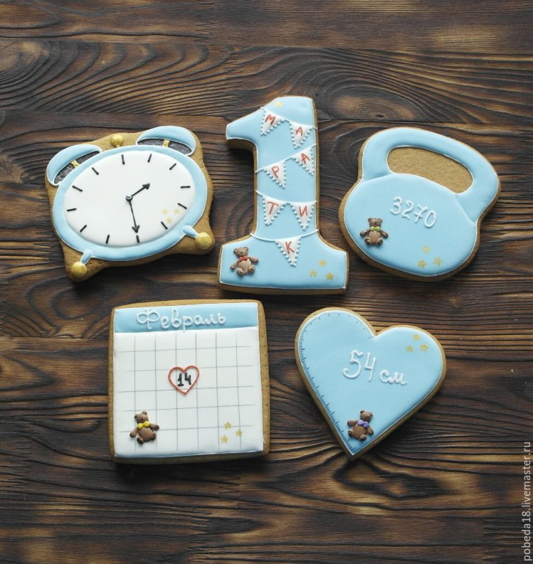 Имбирный пряник часы