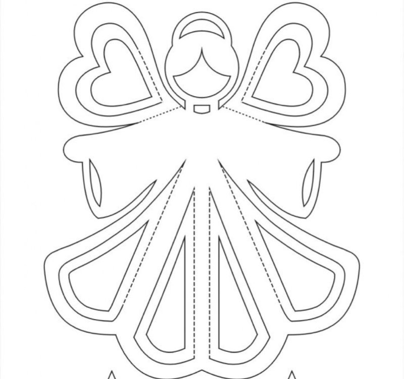 Ангелочки шаблоны для вырезания