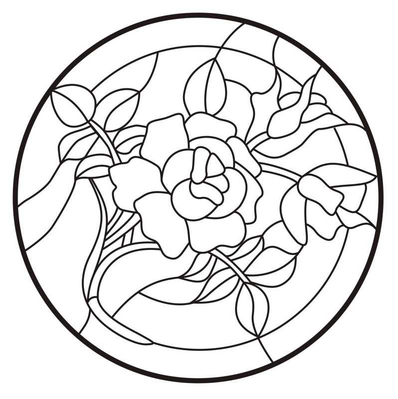 Витражные трафареты