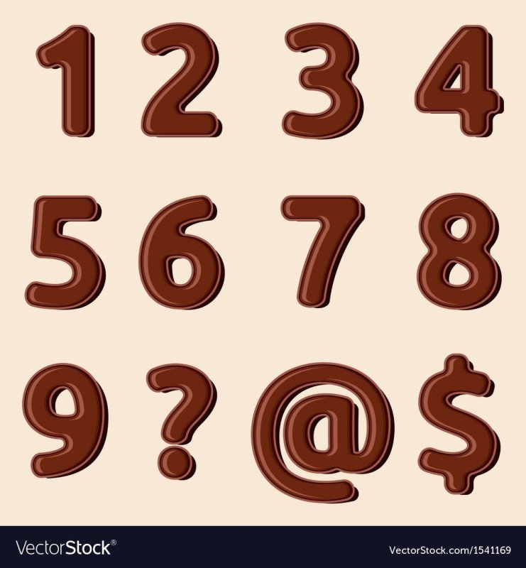 Торт цифра шоколадный