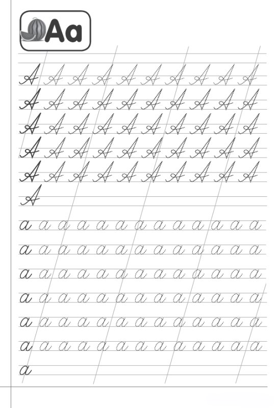 Буква а прописная и заглавная прописи
