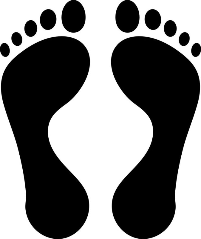 Силуэт ноги