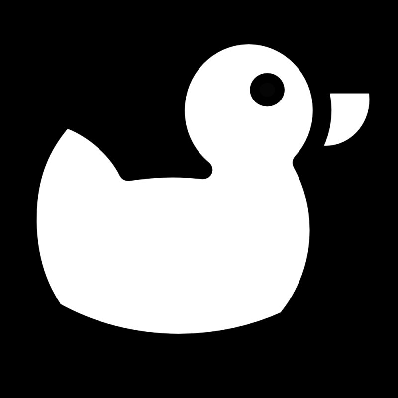 Утенок раскраска