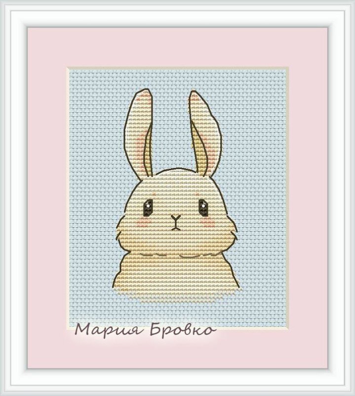 Зайчик для вышивания