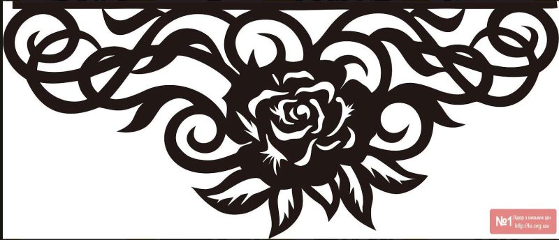 Ажурный ламбрекен узоры