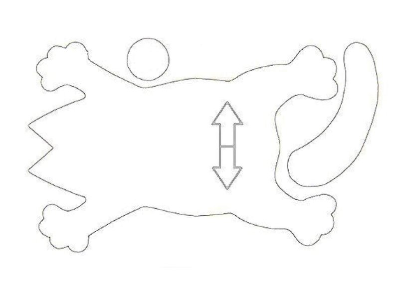 Мягкая игрушка кот Саймон выкройка