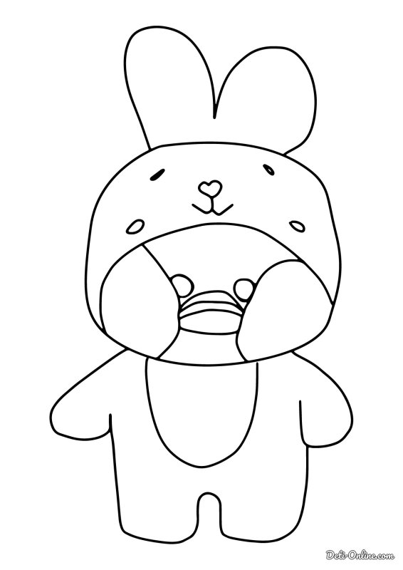 Раскраска уточки лалафвнфан