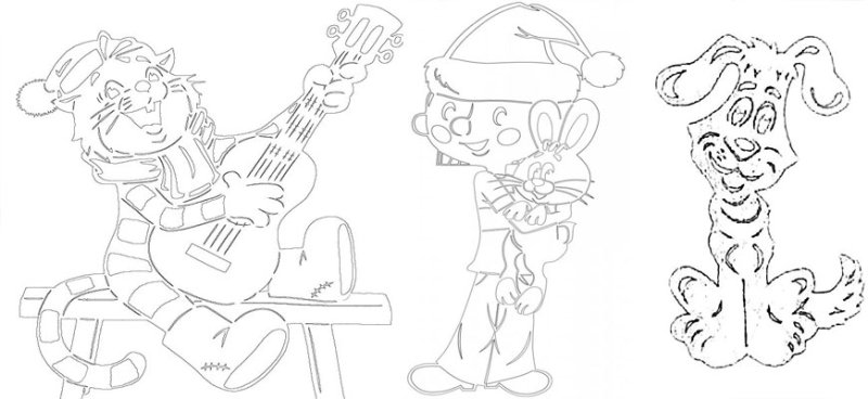 Раскраска «в Простоквашино»