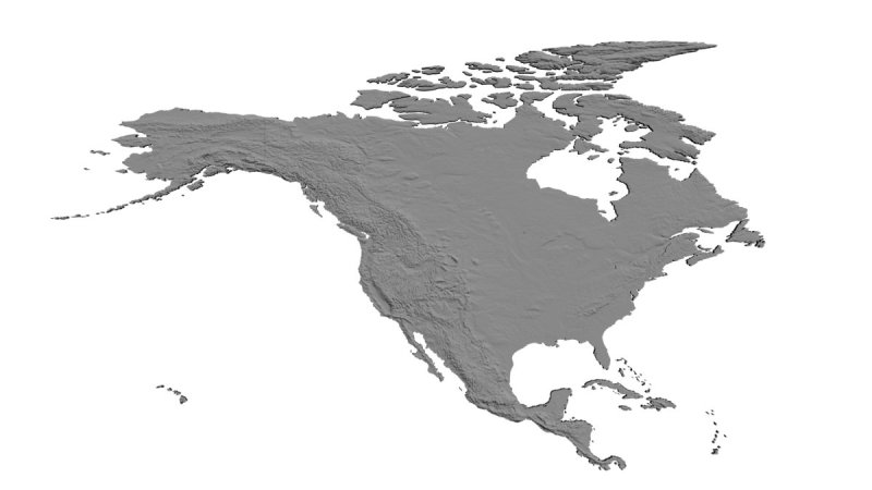 Контур Северной Америки