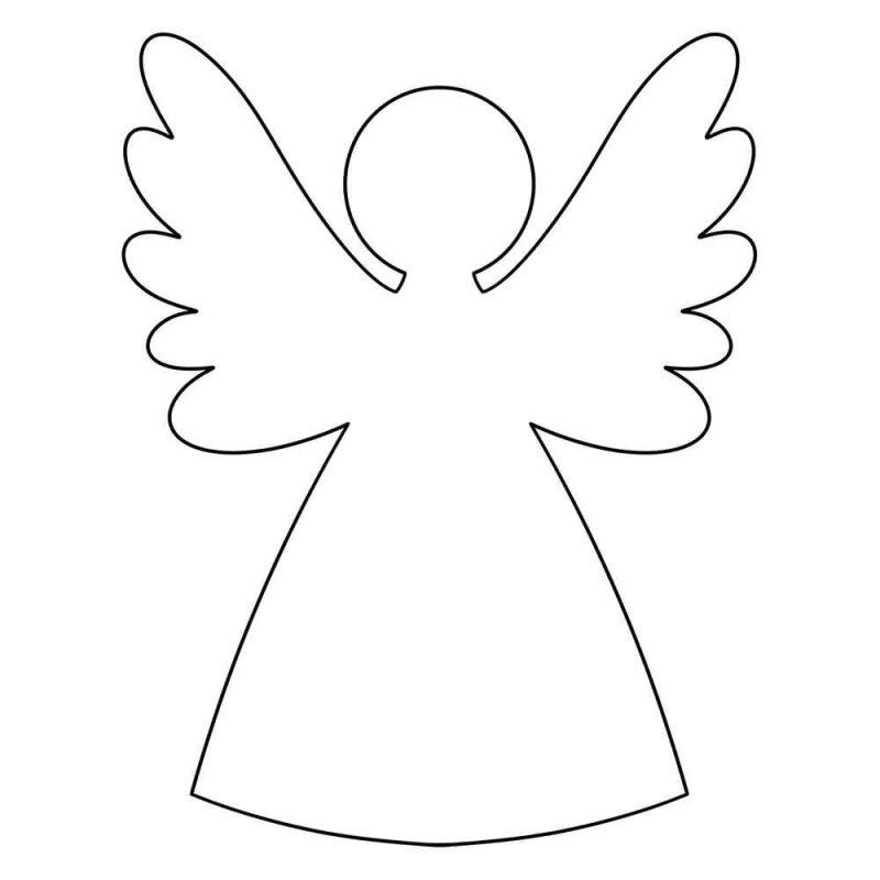 Фигурка ангела из бумаги