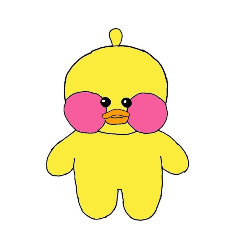 Рисунок уточки для срисовки