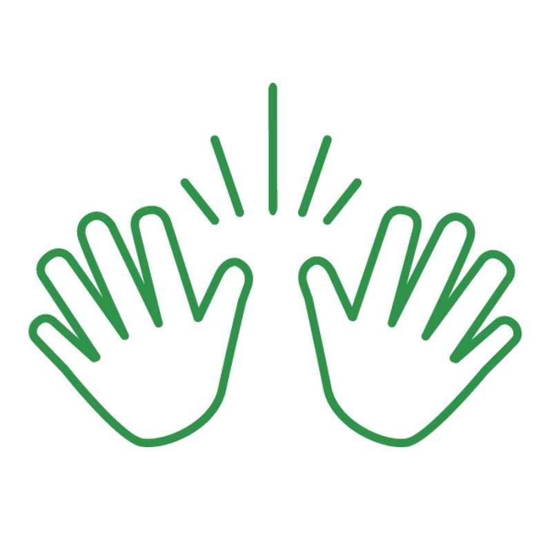 Ладошки для раскрашивания