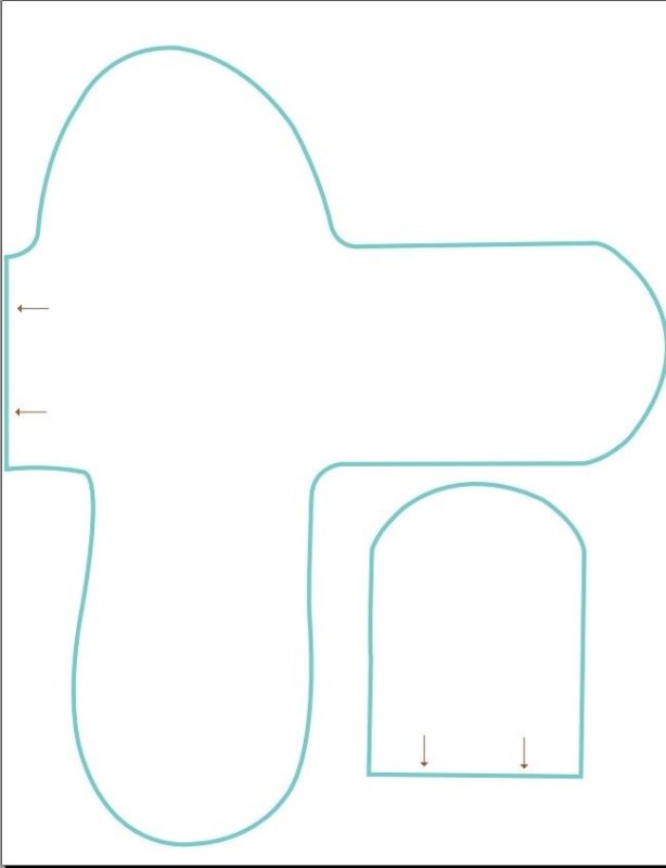 Тапочки выкройка