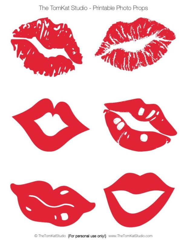 Трафарет губи