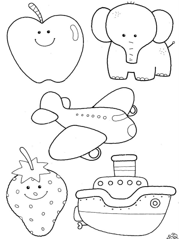 Трафарет детские игрушки