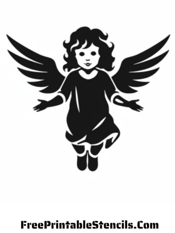 Трафарет "ангелы"