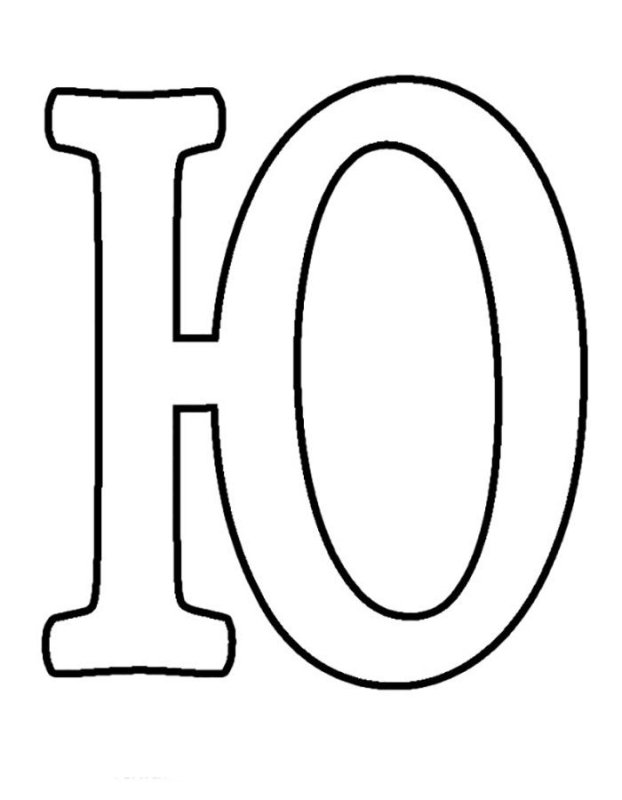 Трафарет букв