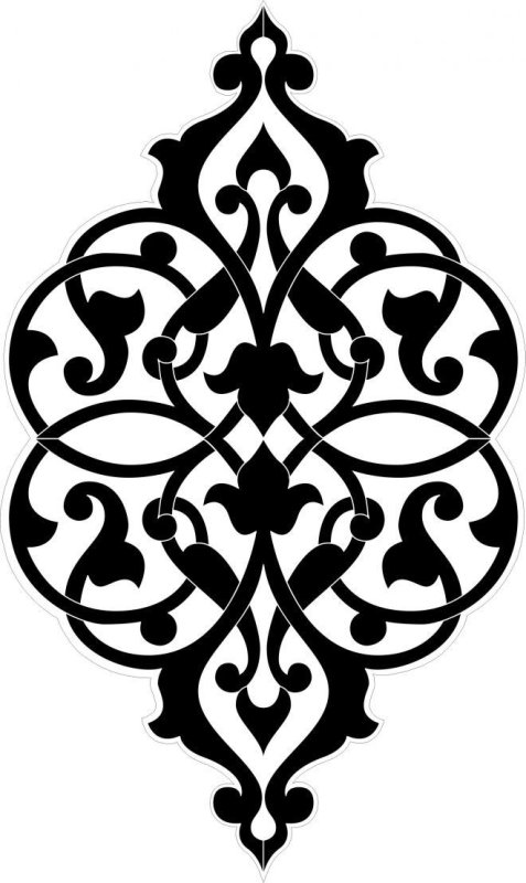 Кубачинский узор вектор