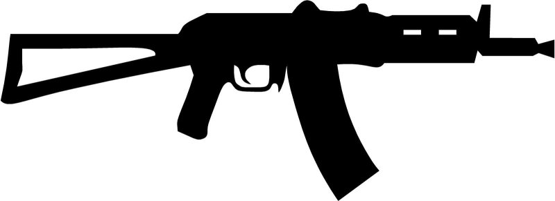 АК-74 автомат силуэт