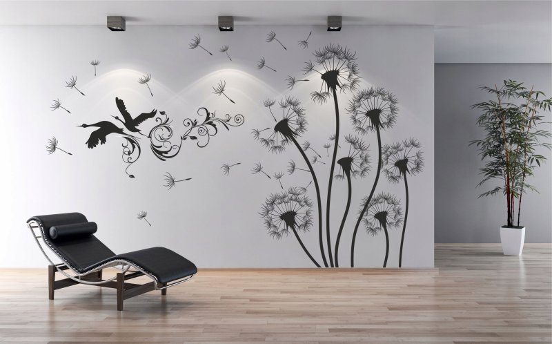 Рисование на стенах в квартире