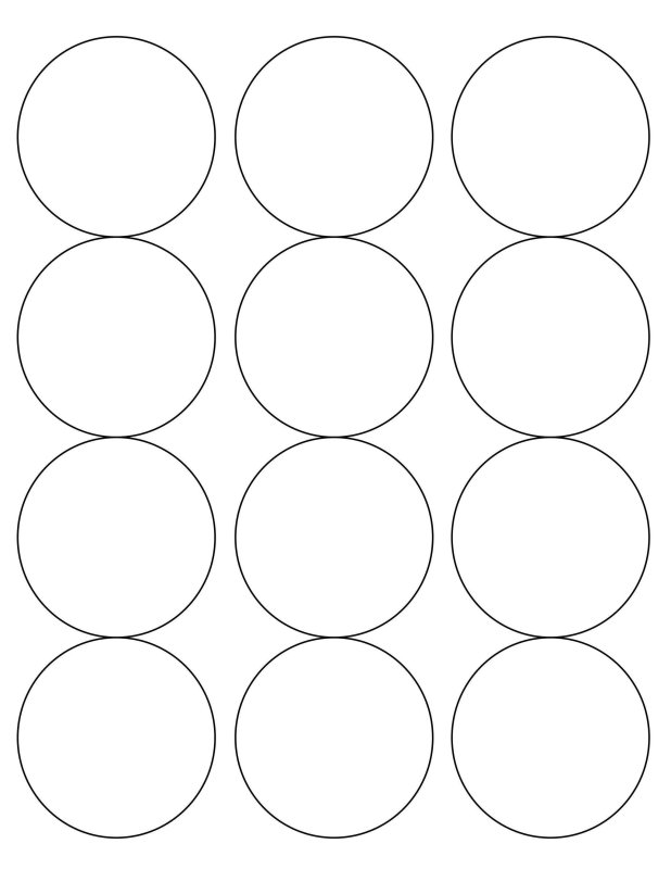 12 Кругов на листе а4