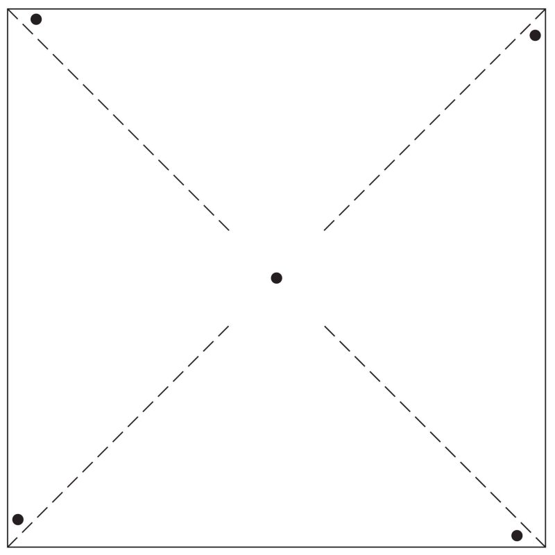 Шаблон вертушки из бумаги