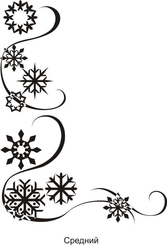 Зимние узоры рисунки